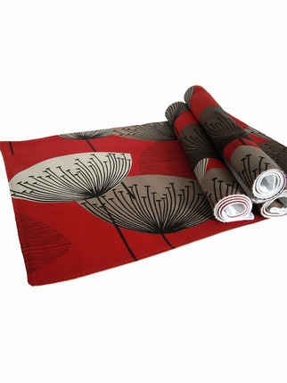 Sanderson Dandelion Clocks Placemats Red 22 00 Kitchen